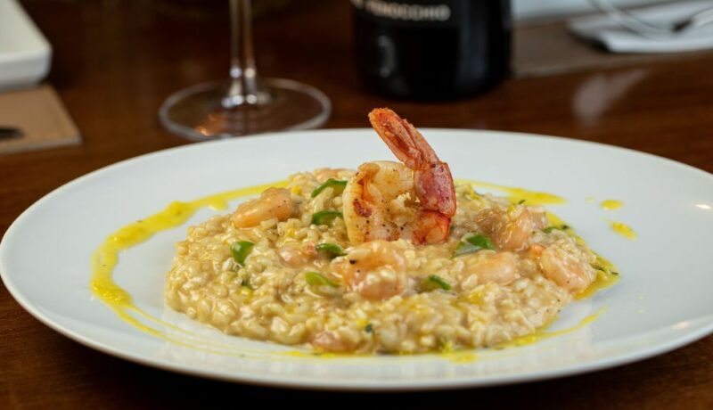 Shrimp,Creamy,Risotto,And,Spices